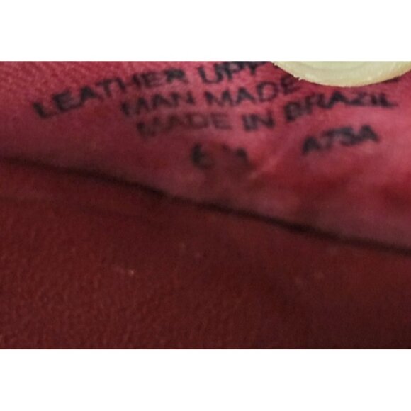 Tory Burch Reva Croc Embossed Patent Slip On Ballet Flats Size 6 Burgundy Red - Picture 9 of 11